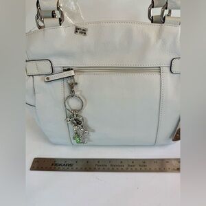 Tignanello White Leather Handbag